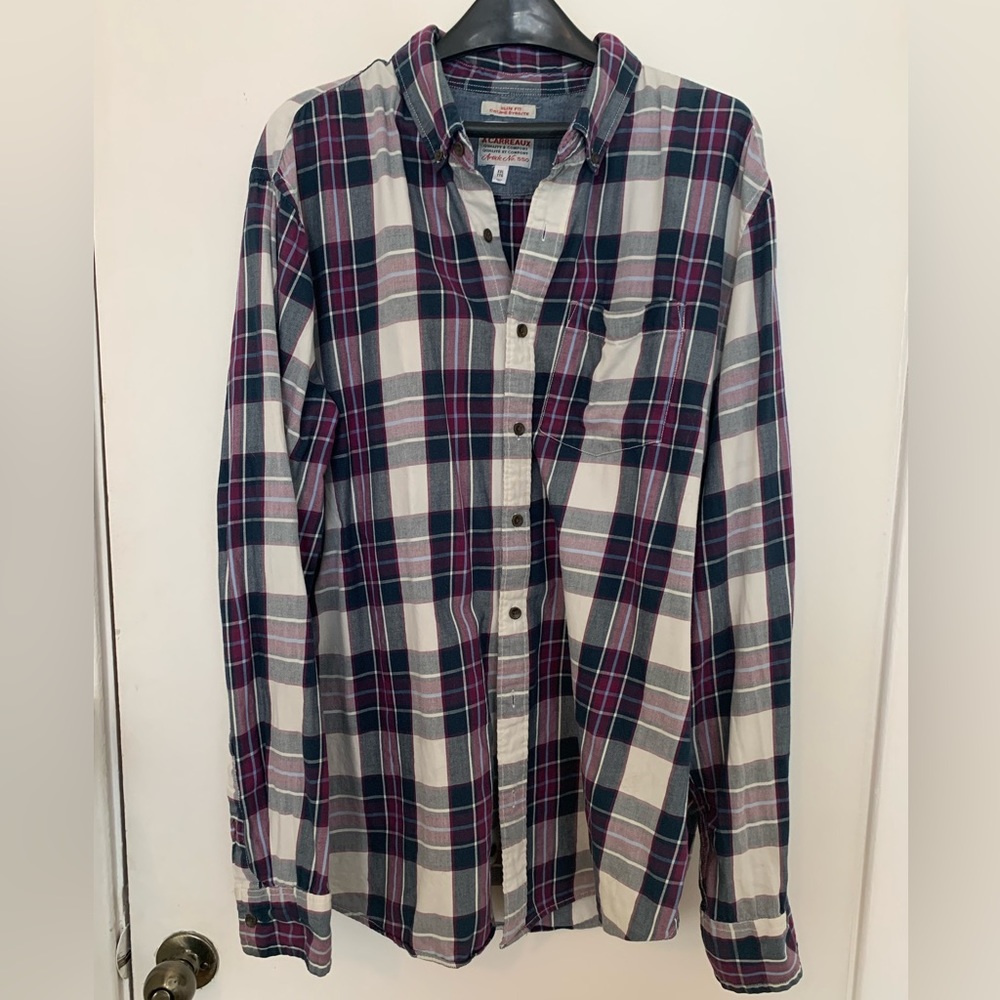 Old Navy Men’s Plaid Shirt SIZE XXL
